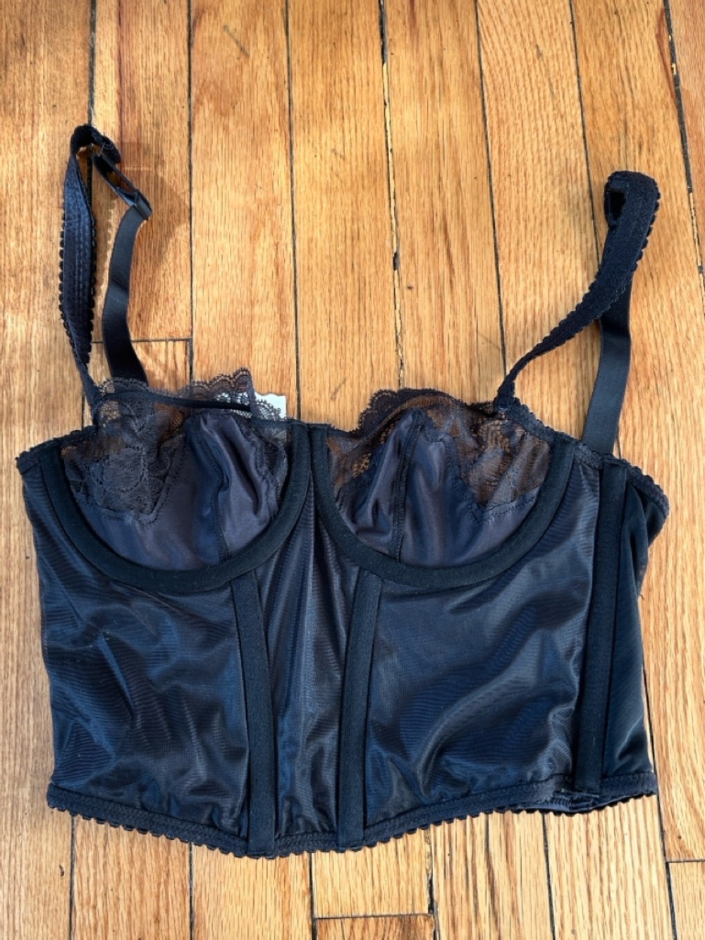 SKIMS Black Lace Corset